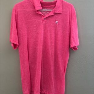 Hurley pink slim fit shirt